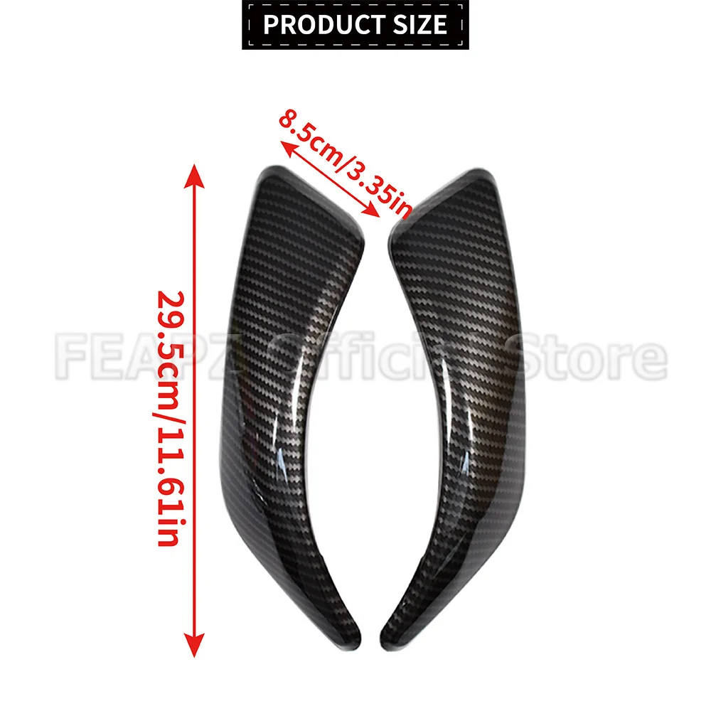 1Set Interior Door Handle Panel Pull Trim Cover Left Right Side For BMW 1 2 Series F20 F21 F22 F23 2012–2018 Carbon Fiber Style