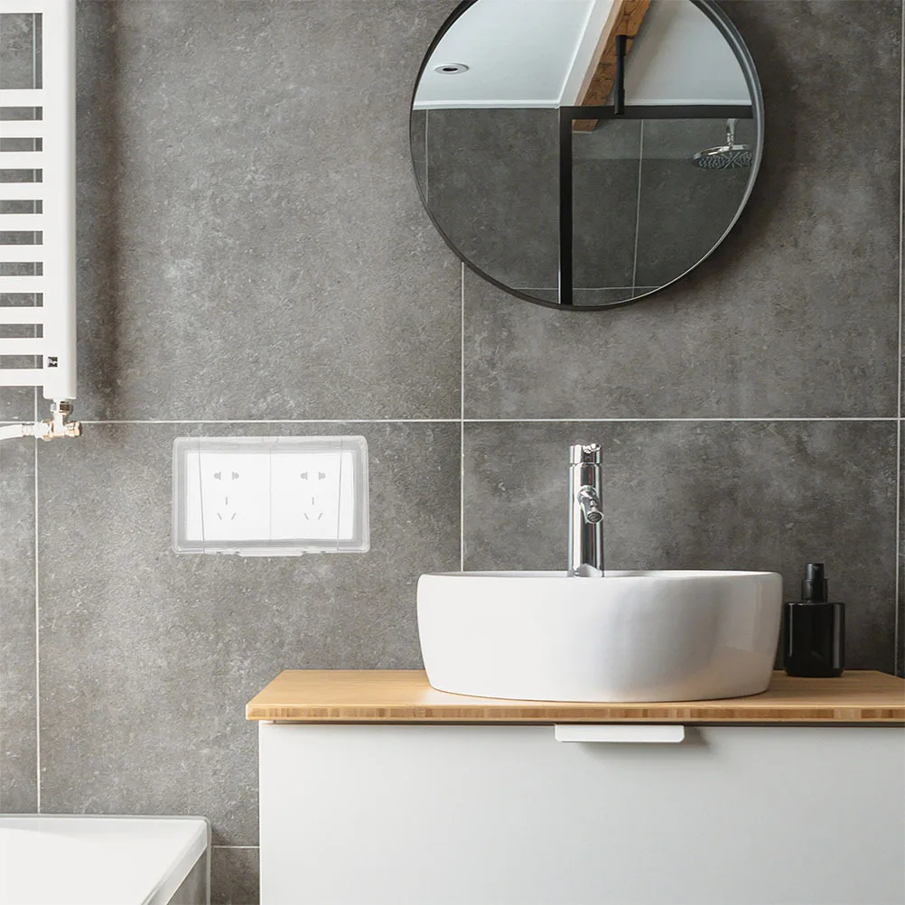 

2Pcs Outdoor Waterproof Electrical Box Dual Slot Plug Cover for Wall Socket Weatherproof Safety Outlet Box for Home Garden Use