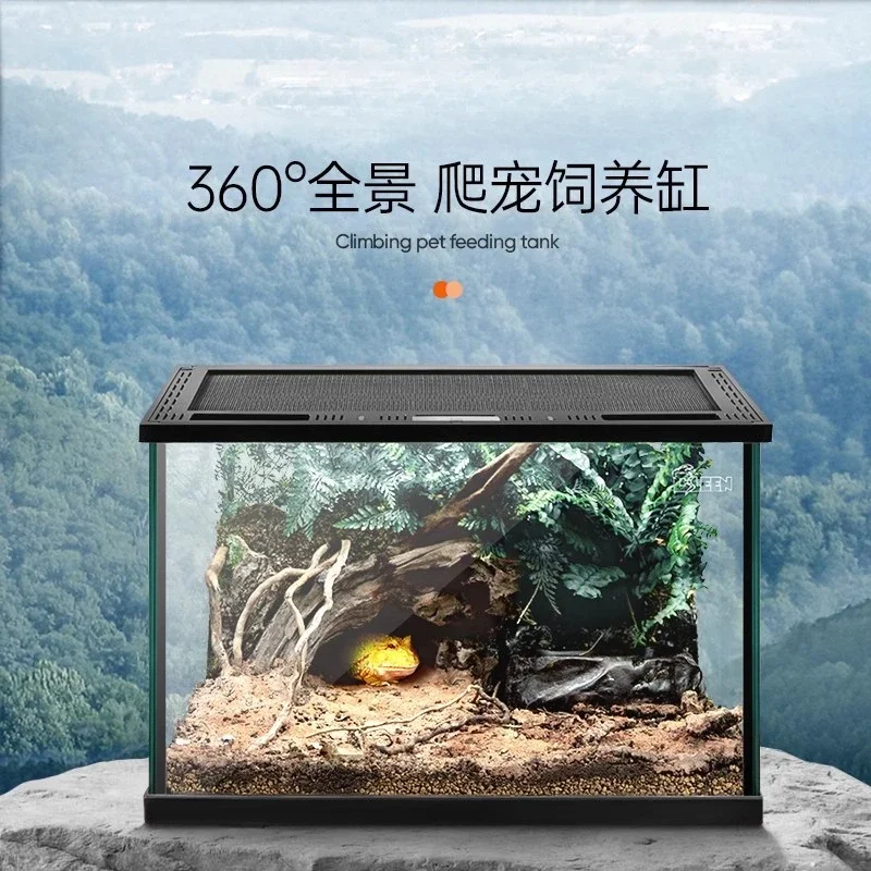 

Transparent ecological tank feeding box palace guard lizard horned frog turtle snake worm climbing pet glass tank cross-border