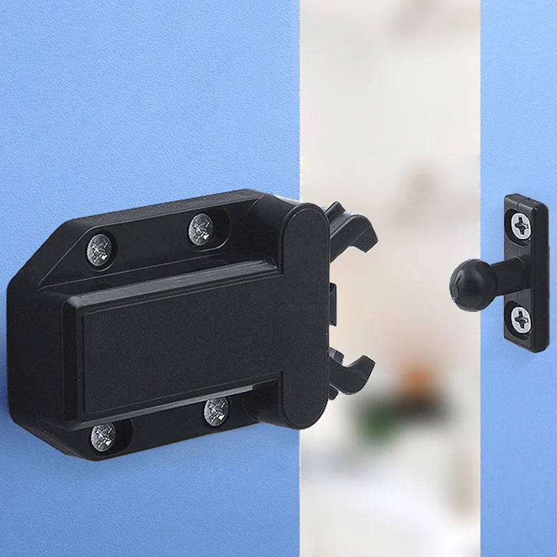 Easy Installation Push To Open Latch Pack of 4 for Kitchen Cabinet Touch Release Drawer Cupboard Security Locks