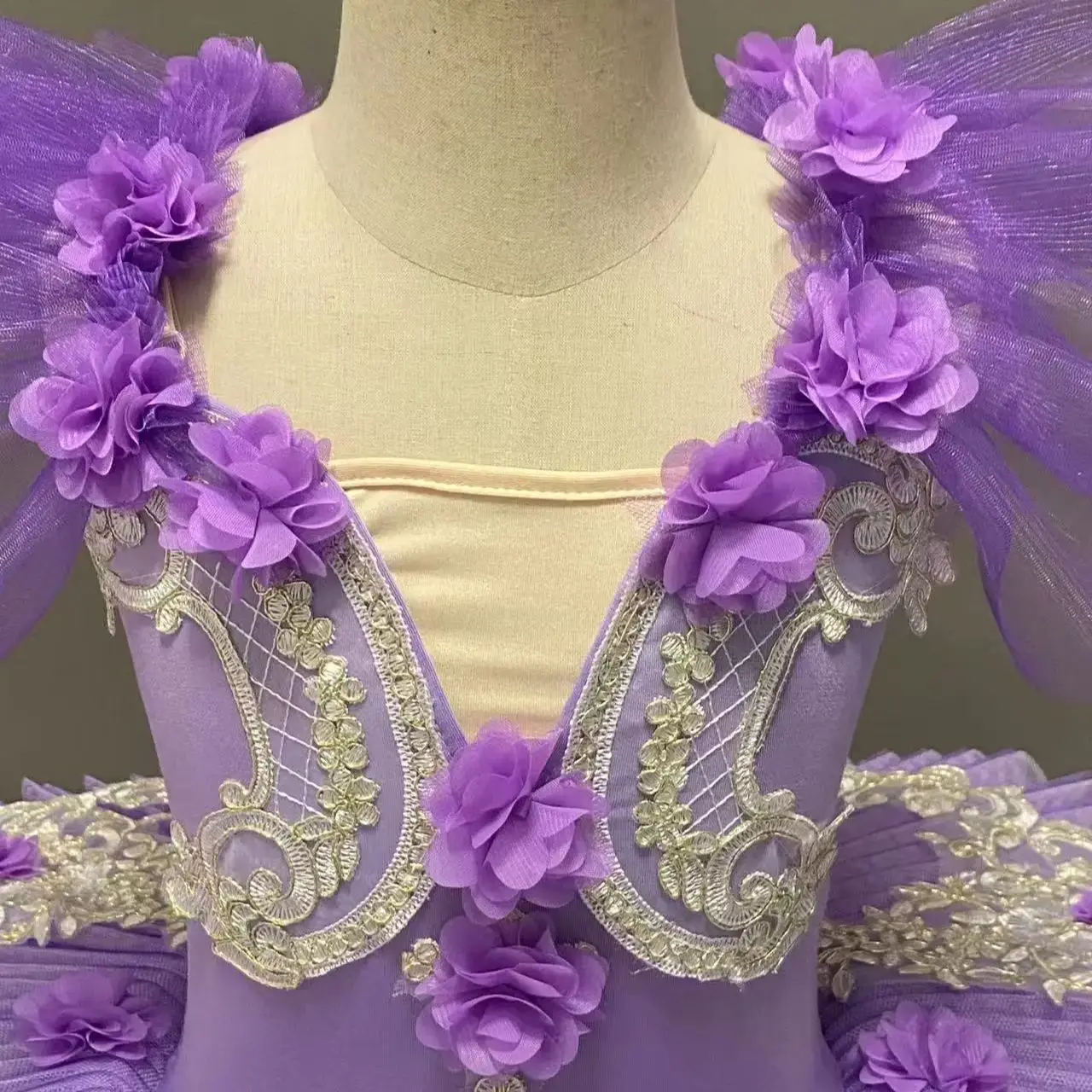 

Ruoru Tutu Ballet Led Light Swan Lake Ballerina Pancake Tutu Girl Child Ballet Dress Kids Dance Costumes Tutu Led With Flower