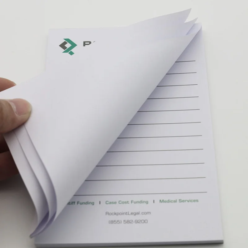 Customized product.Custom Easily Tear off Stationery Printed Pocket Business Hotel Notepads with Logo Manufacture