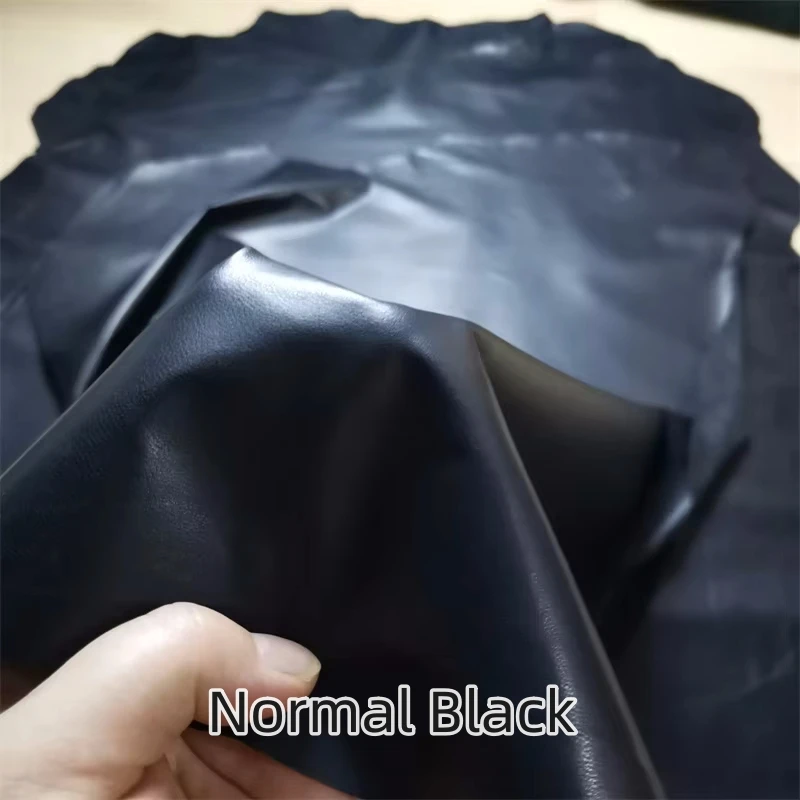 0.3mm Black Ultra-Thin Sheepskin.First Layer Leather Fabric. Real leather.Handmade DIY For Clothes.Repair Down Jacket