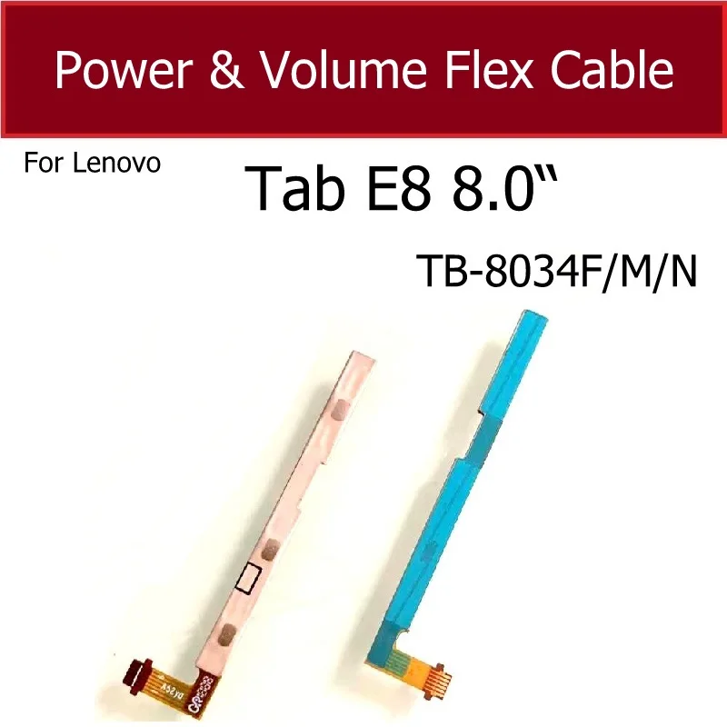 

For Lenovo Tab E8 TB-8304FNM Power Volume Button Flex Cable ON OFF Power Volume Side Button Flex Ribbon Parts