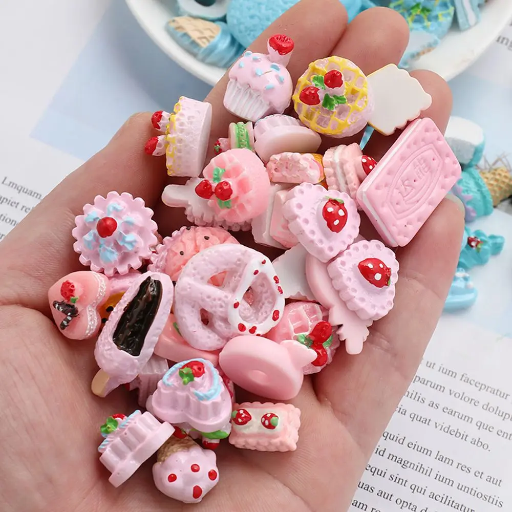 Bijoux de décoration pour coque de téléphone, matériaux faits à la main, jouets pour enfants, fournitures d'artisanat, nail art 3D, pendentif en résine, breloques à ongles