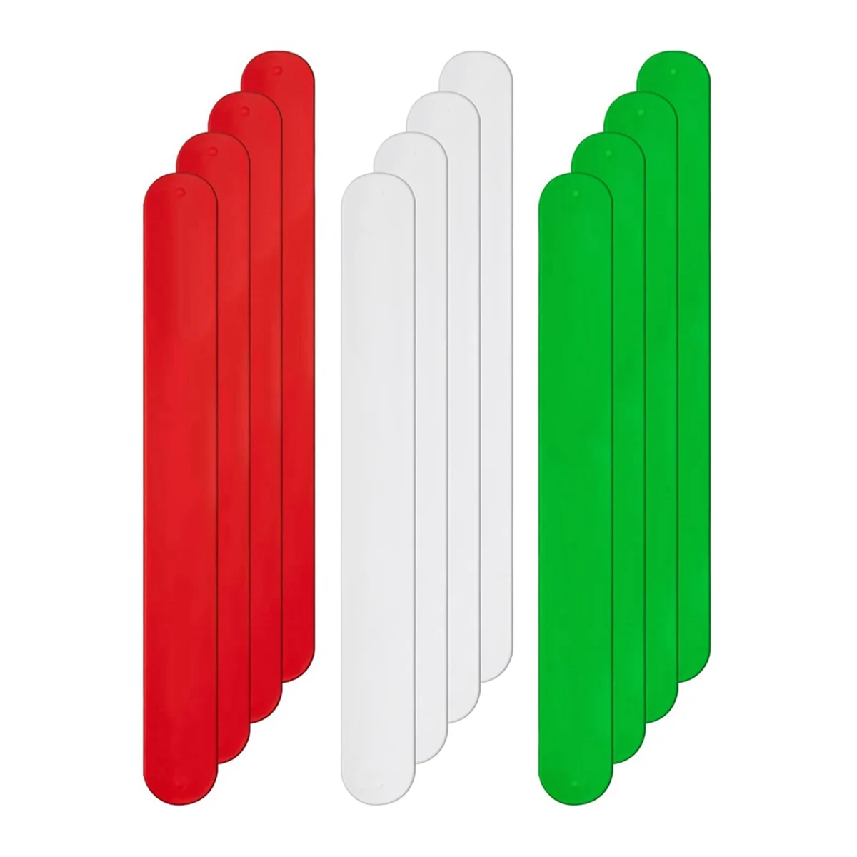 Holiday White Red and Green Flip Wraps Silicone Covered Metal Strips Flip Poster Holder Paper Roll Holder