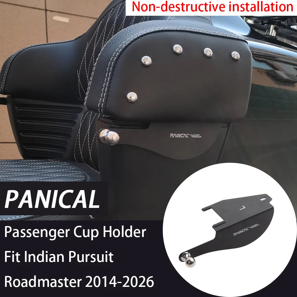 

Panical Water Drink Cup Holder Passenger Rear Trunk Kit LR For Indian Roadmaster 2014-2025 Pursuit 2021-2025 Motorcycle