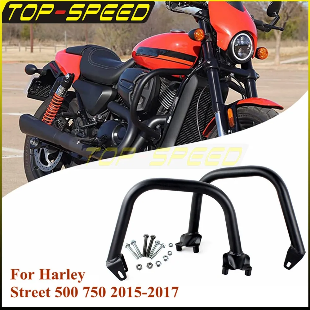 

Motorcycles Engine Guard Crash Bars Highway Bumper Frame Protection For Harley Street 500 XG500 750 XG750 2015-2017 Accessories