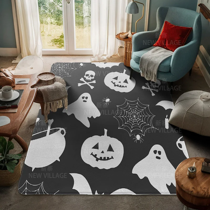 House entrance carpet Home door mat Living Room Bath Foot bathroom non-slip water absorption rugs bath Halloween Autumn Pumpkin