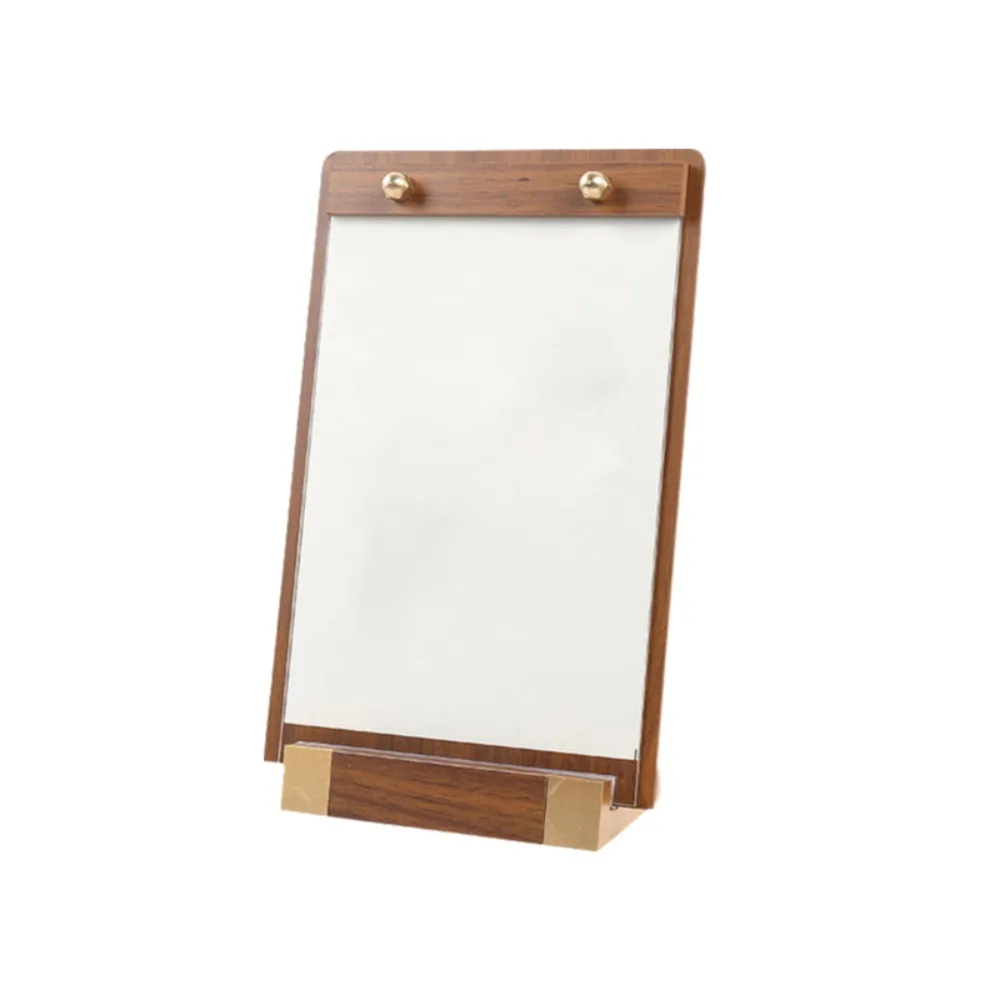

A4/A5 Walnut Wood Menu Clipboard Non-slip Base Detachable Table Sign Holder Horizontal/Vertical Menu Flyer Paper Stand Wedding