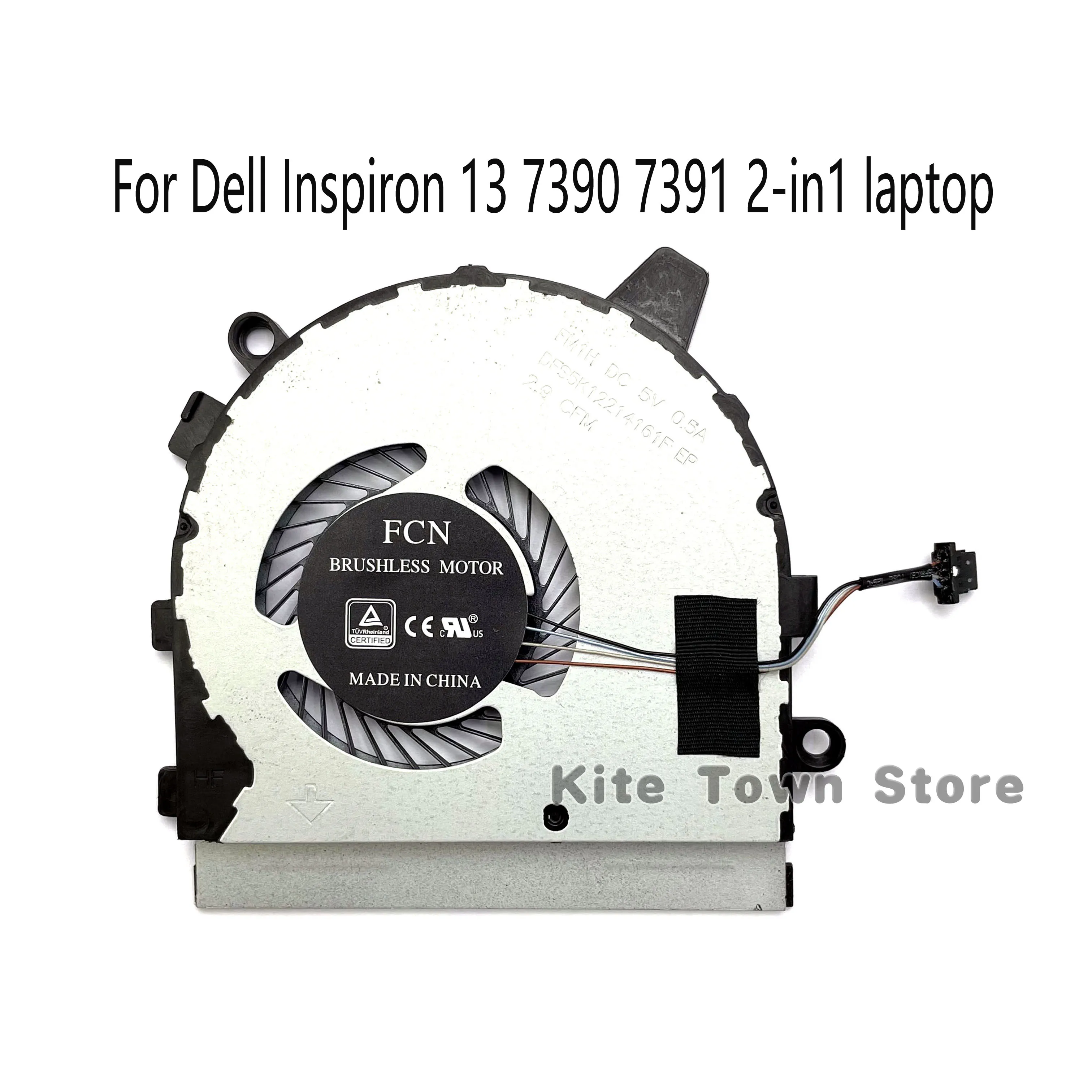 New CPU+GPU Fan for Dell Inspiron 13 7390 7391 2-in1 Laptop P/N: 0HYPYN HYPYN 023.100GI.0011