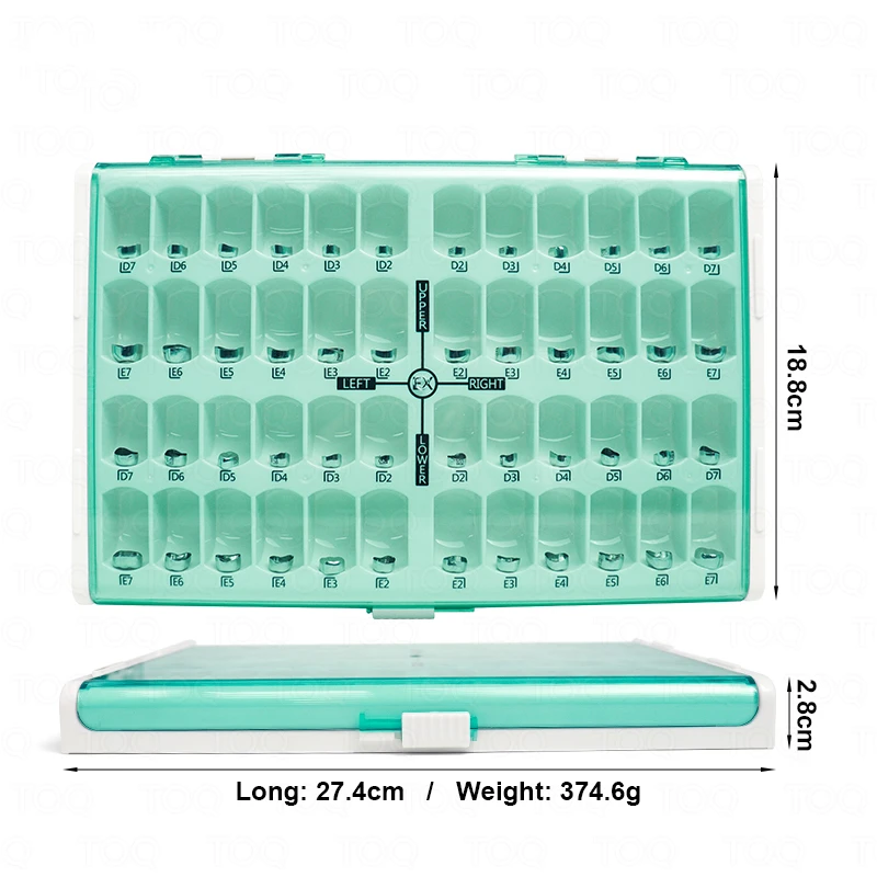 48 unids/caja coronas dentales para niños corona de Metal preformada coronas temporales de acero inoxidable herramientas de terapia de Material de ortodoncia de odontología