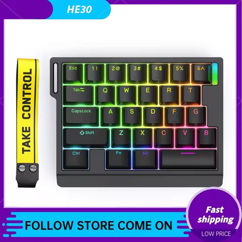 Zuoya He30 Gaming Magnetic Axis Mechanical Keyboard Wired Usb Single Mode Fps Keyboard For Windows Gift