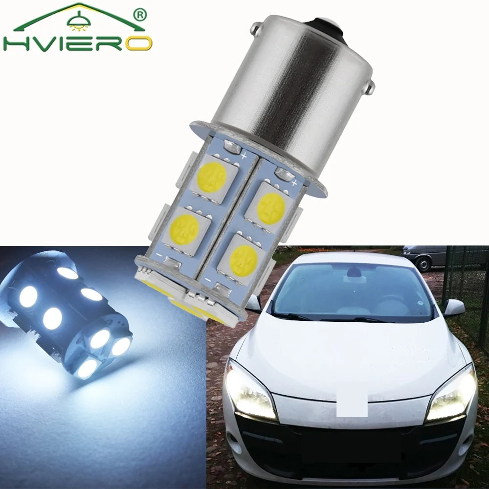 1156 BA15S 1157 BAY15D 13Led 5050 Auto Led Turn Signal Light Brake Tail Rear Bulbs Backup Lamp DC 12V Reverse light Strobe lamp