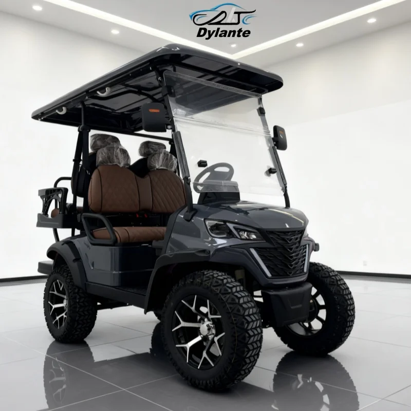 عربة جولف كهربائية للبيع بالجملة مع بطارية ليثيوم لمستشفى الفندق مع المصد الأمامي للزجاج الأمامي القابل للطي #1