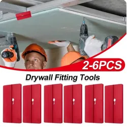 2/6pcs Drywall Fitting Tool Plasterboard Fixing Tool Room Ceiling Sloped Wall Decoration Carpenter Ceiling Positioning Plate