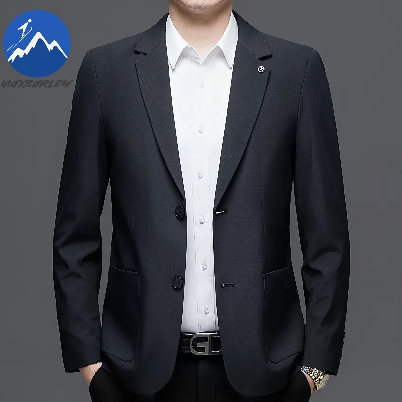 

Maxbarley 2026 New Blazer Men Slim Fit Formal Casual Suit Jacket Office Business Wedding Party Luxury Modern Stylish Coat
