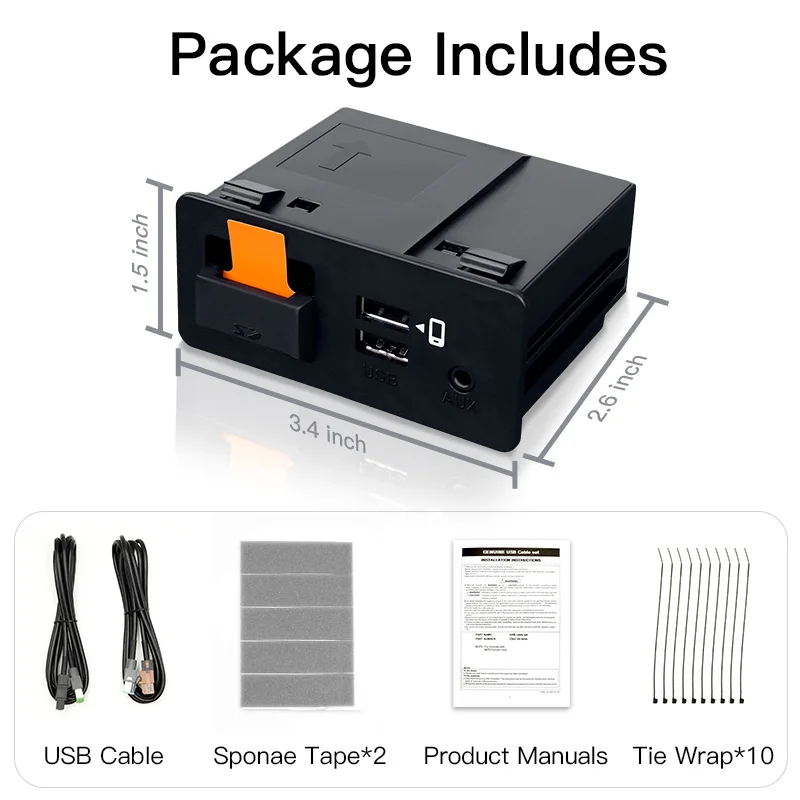 MLINKIT Neuer CarPlay Android Auto USB Hub OEM zum Modifizieren für Mazda 3 2 6 CX3 CX5 CX8 CX9 MX5 Original Radio Carplay TK78669U0C Kit 3