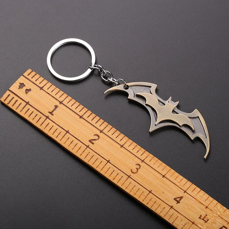 DC Comics Batman Creative Cartoon Anime Key Ring Men Women Metal Keychain Pendant Key Chain Accessories Fashion Birthday Gifts