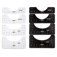 4 Pcs T-Shirt Alignment Guide Ruler T-Shirt Alignment Tool for Center Design