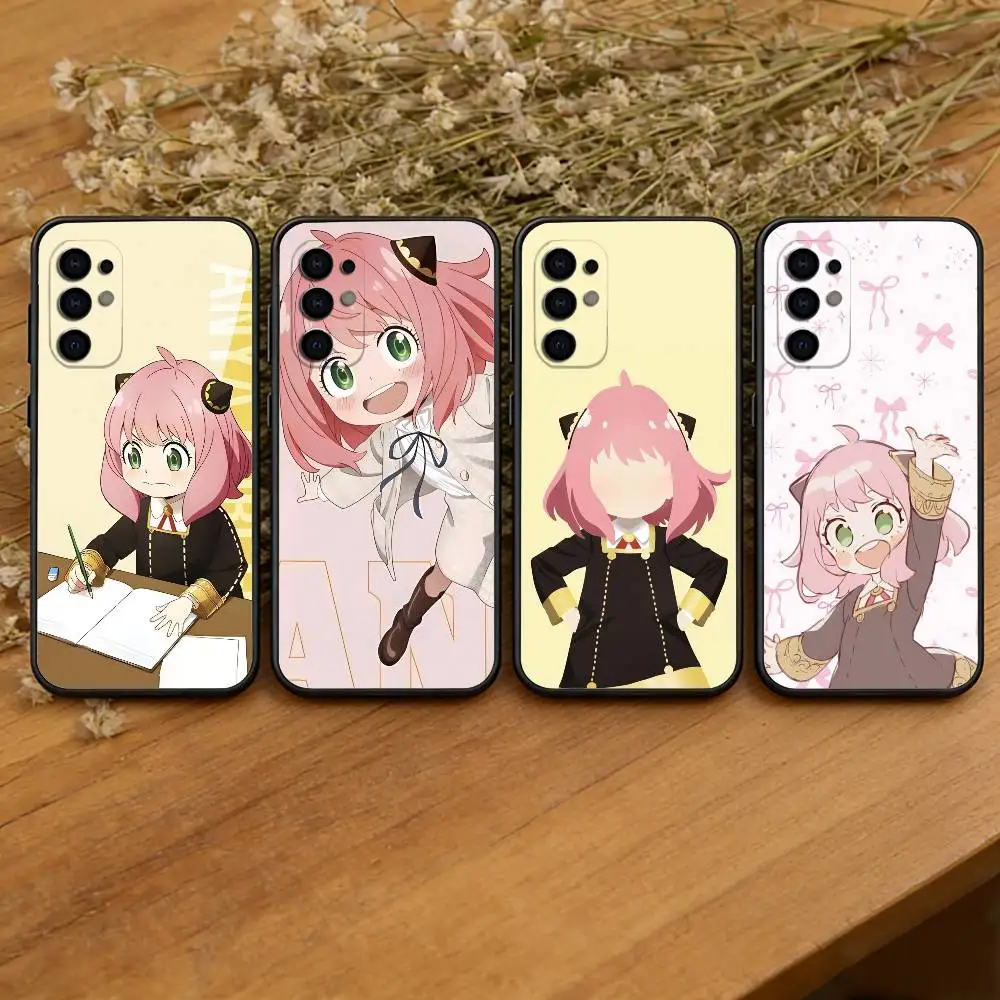 Spy Family Anya Phone Case For Samsung S25,S24,S21,S22,S23,S30,Ultra,S20,Plus,Fe,Lite,Note,10,Black Cover