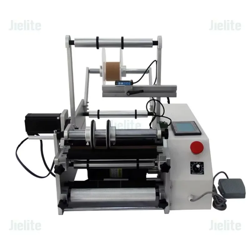 Semi Automatic Round Plastic Jar Glass Round Bottle Labeling Machine Self Adhesive Labeling Machine