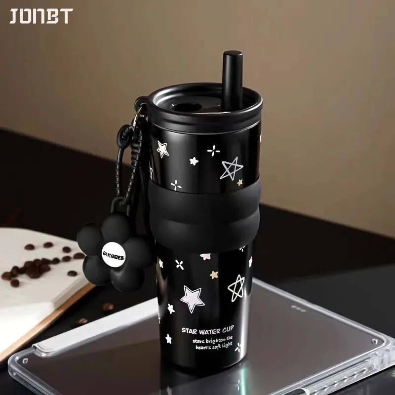 

710ml Ceramic Liner Thermal Water Bottle Double Wall 316 Stainless Steel Vacuum Insulated Thermos For Coffee Thermal Mug Tumbler