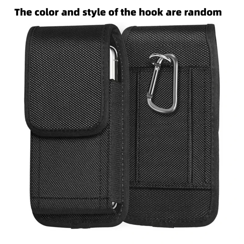 Tactical Cell Phone Pouch Holster with Free D Shaped Buckle Protable Wallet Card Waist Pack Outdoor Sports Nylon Carrying Case