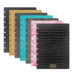 Fromthenon-cubierta de cuaderno con agujero De Seta A5, accesorios de papelería de negocios, hoja suelta encuadernada en disco, planificador, PP/PU