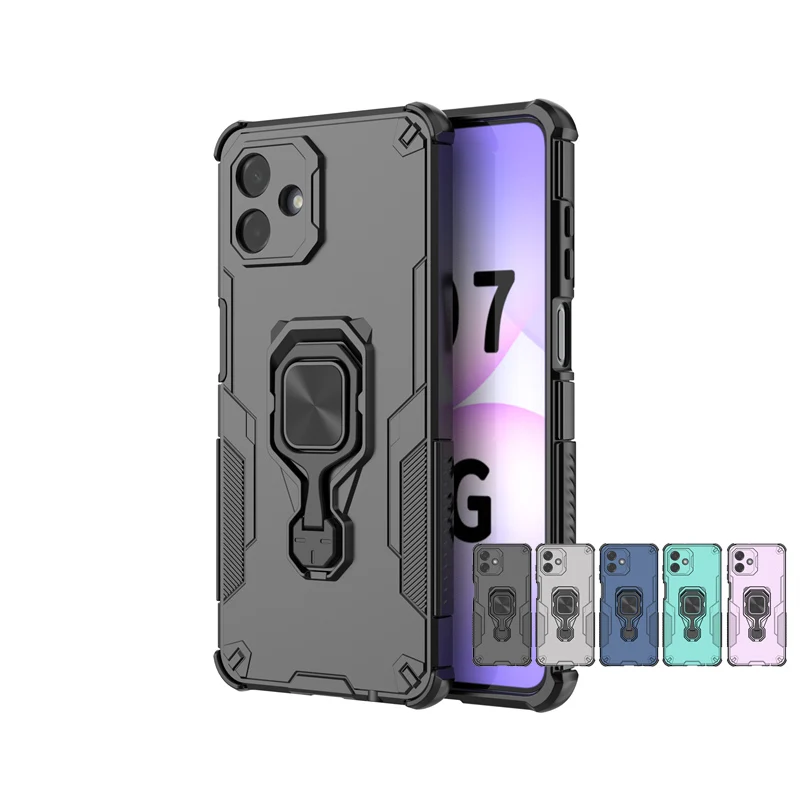 Phone Holder Case For Samsung Galaxy A08 Case Armor Back Cover For Samsung A08 4G Shockproof Phone Case For Samsung A08 Case