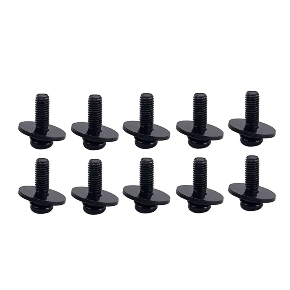 

10Pcs Ear Screws Professional Drum Lug Screws with Washers Metal Mounting Fasteners for Drum Parts Lightweight Reliable