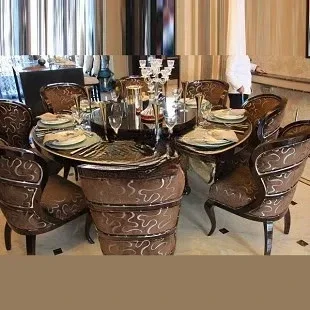 

Postmodern dining table and chairs