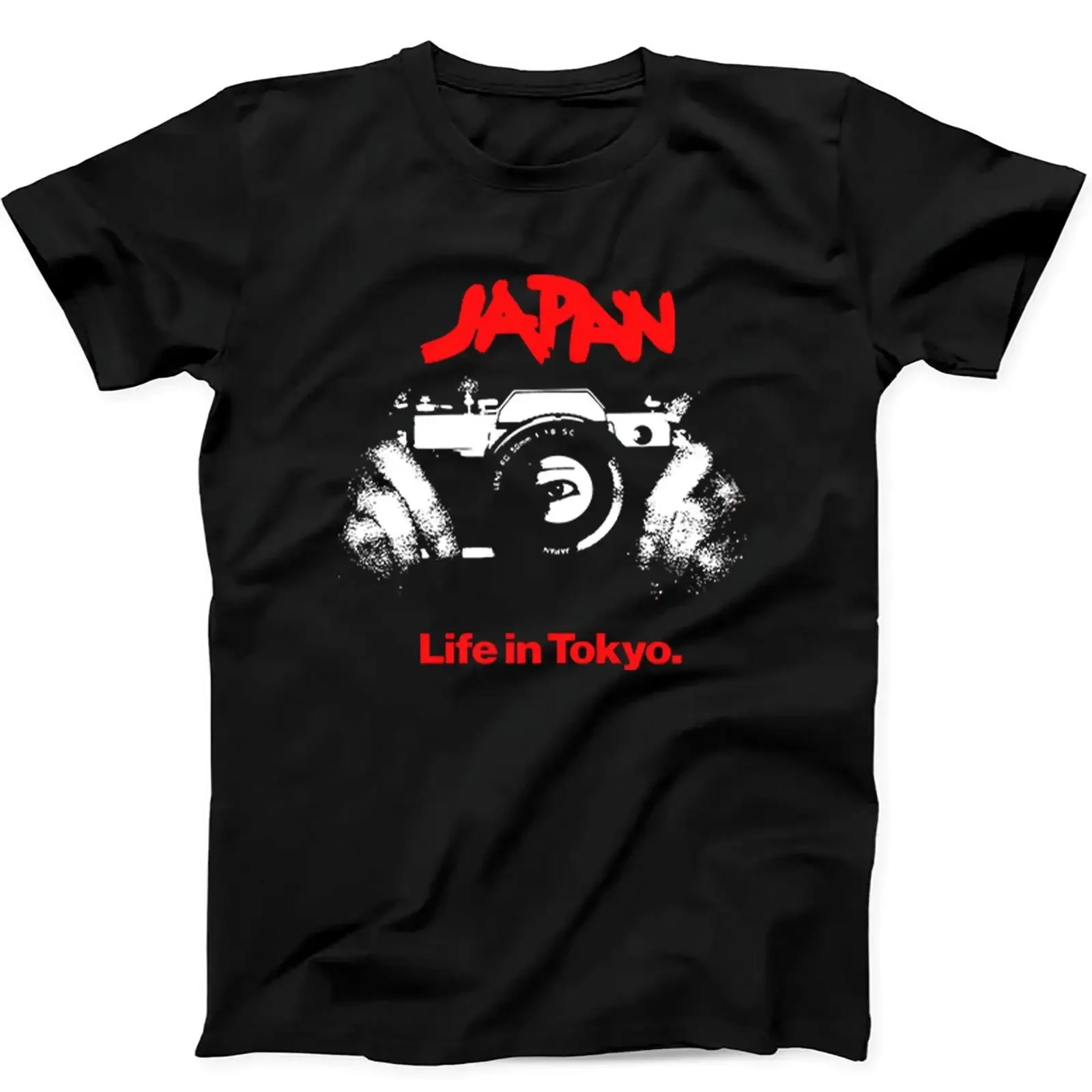 Japan Sylvian Life In Tokyo Synth Pop Band Music Tragetasche, schwarzes T-Shirt, SweaT C605, Vintage-Stil, gewaschen, lässig, atmungsaktiv, weich