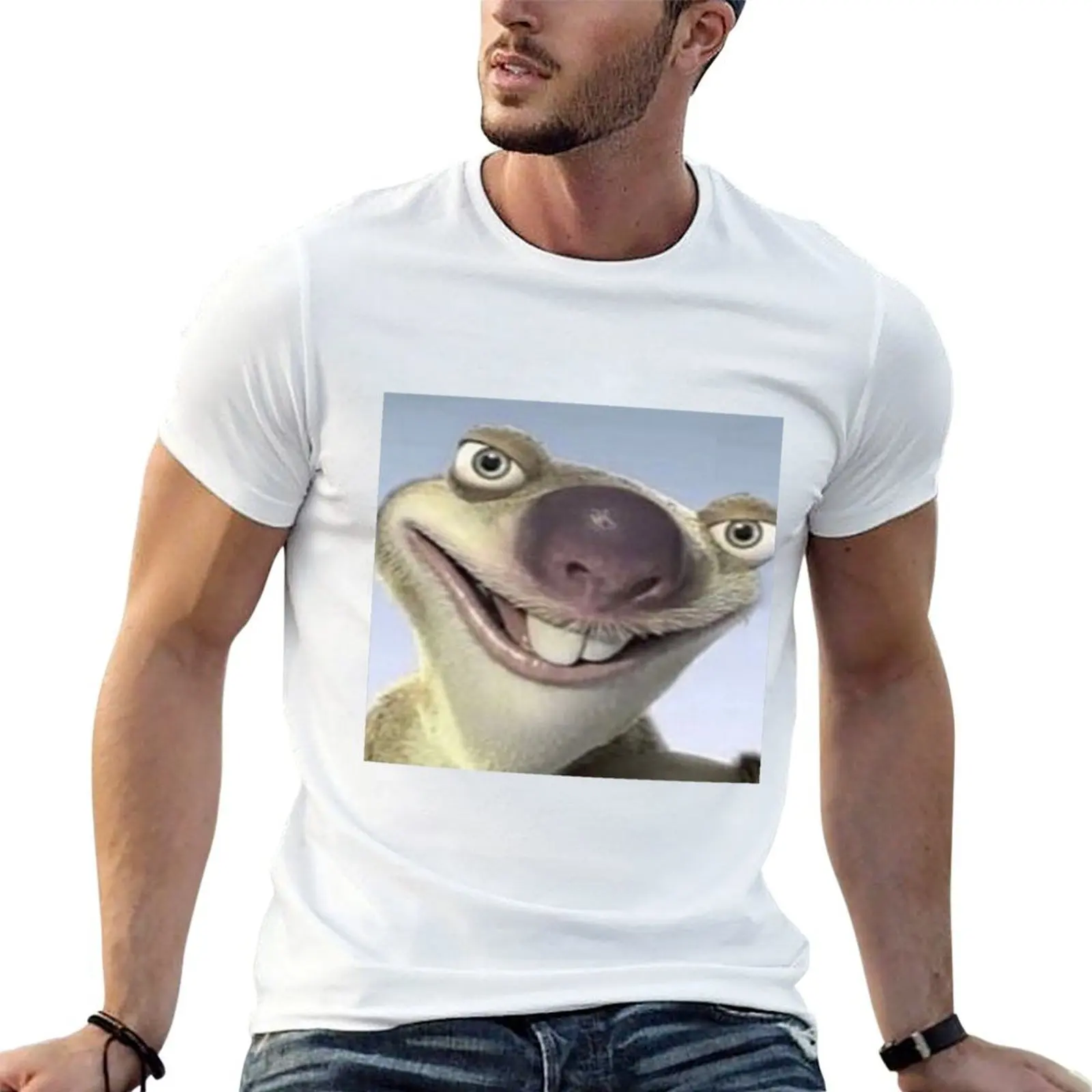 Bald Sid meme T-Shirt custom t-shirts summer clothes t shirts for men