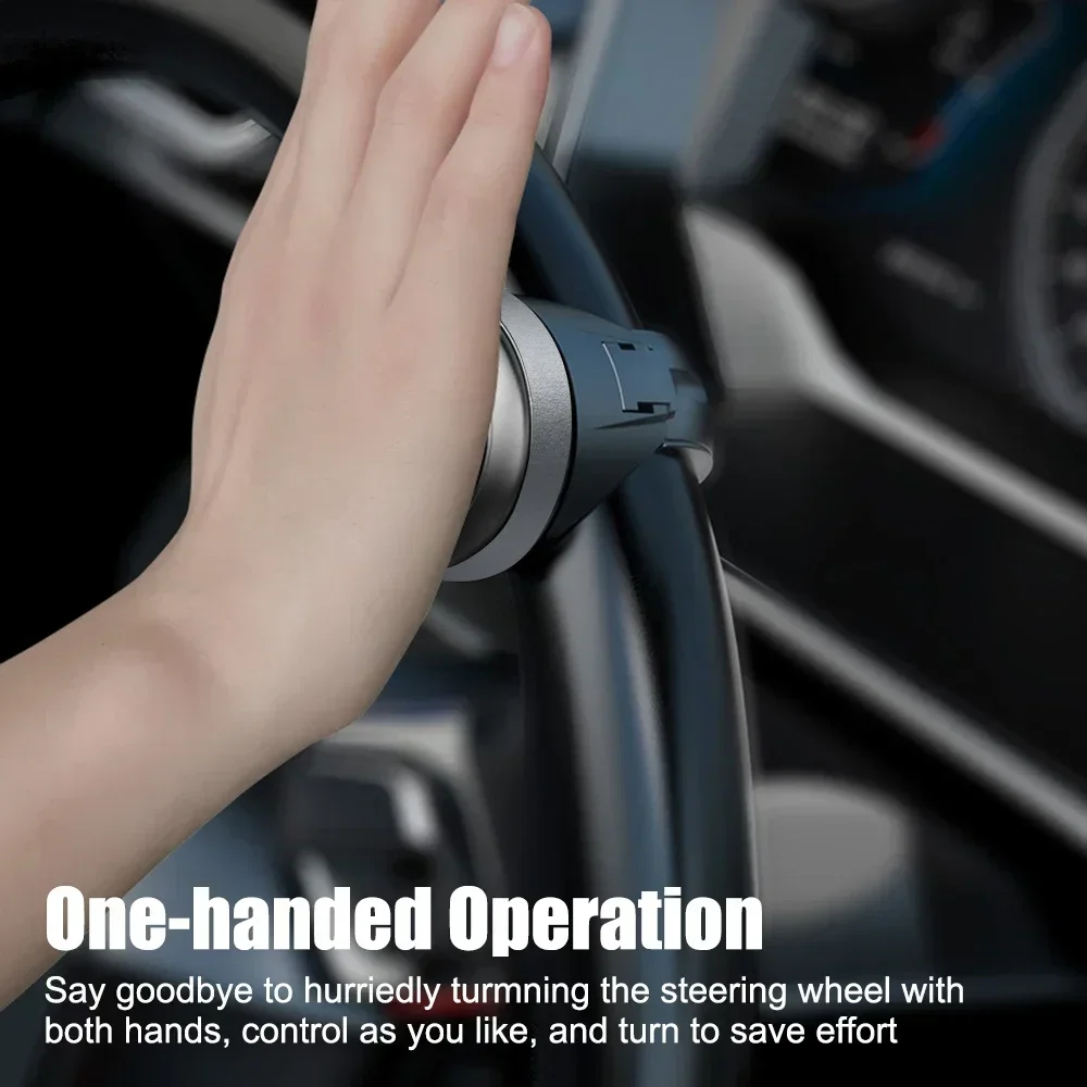 العالمي عجلة توجيه سيارة الداعم الكرة توفير العمالة تحول سبينر المقبض تحمل مقبض الطاقة حامل اكسسوارات السيارات #2