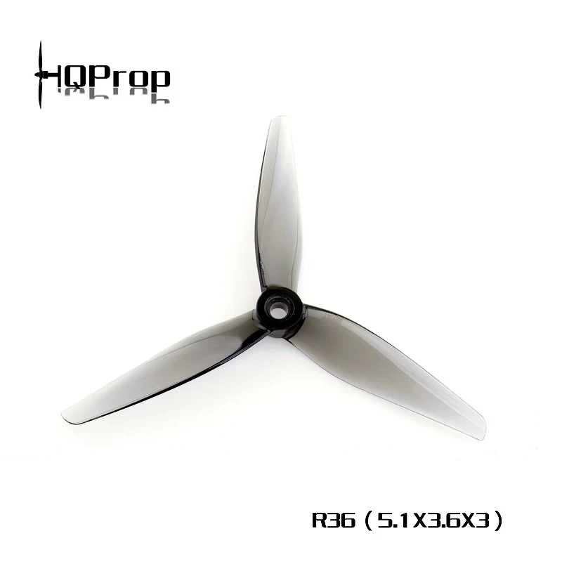 4쌍 8개 HQProp R36 R37 프로펠러 5.1인치 3-블레이드 폴리카보네이트 5136 5137 프로펠러 RC FPV 레이싱 드론 쿼드콥터 멀티로터용