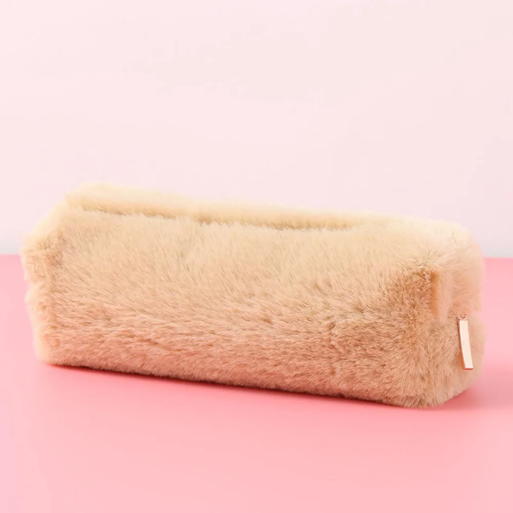 Cute fashion Plush Zipper Pencil Bag School Office Supplies Stationery Pouch Purse Storage Cute Makeup Bags Pencil Box