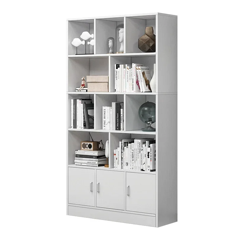 

Simple Bookshelf Bookcase Simple Floor-to-Floor Student Home Bedroom Display Cabinet Storage Cabinet Small Locker Shelf