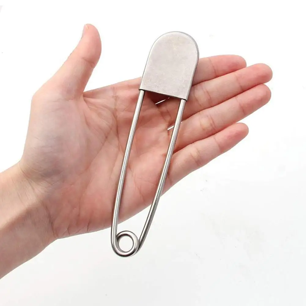 12.8cm Stainless Steel Wrapped Safety Pins Laundry Large Button Pins Large Pins Safety Pin Diy Sewing Tools Accessory