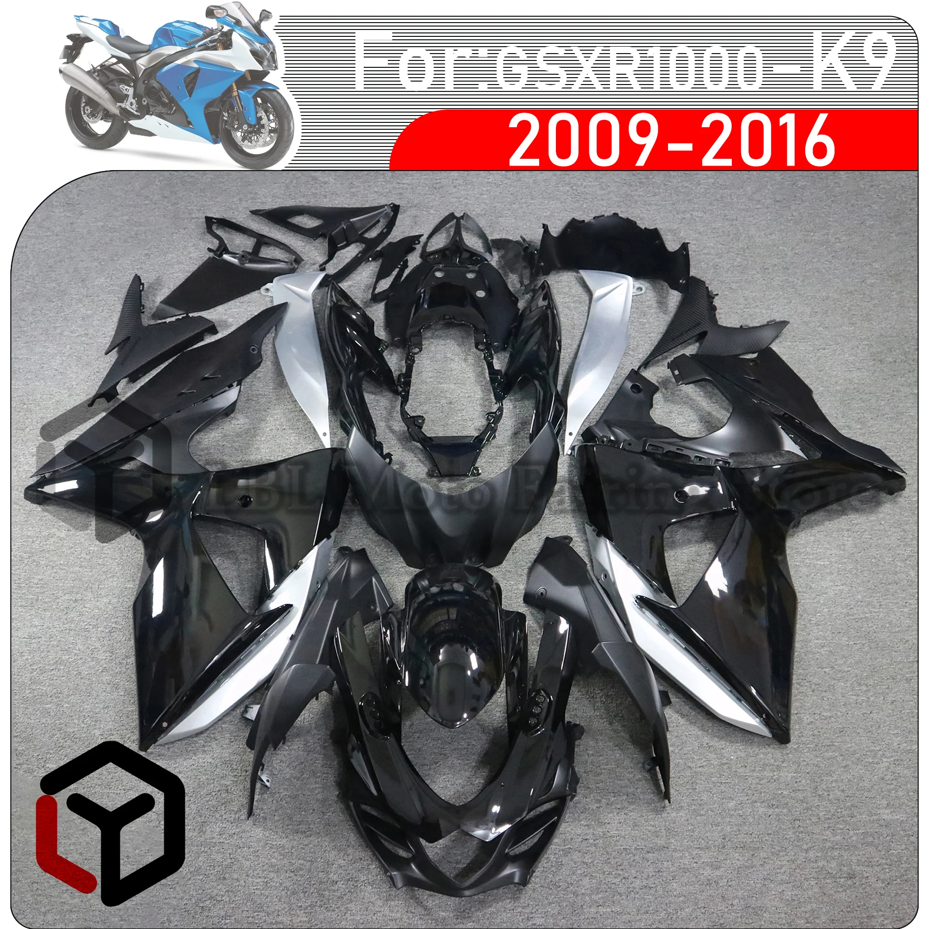 For SUZUKI GSXR-1000 GSXR1000 K9 2009 - 2016 Motorcycle Full Body Fit Fairing For SUZUKI GSXR 1000 K9 2009 - 2016 Full Fairing