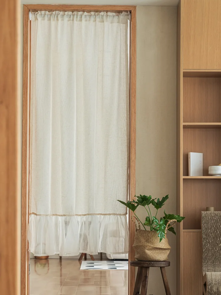 

1 Panels Light Filtering Curtains for Bedroom Rod Pocket Living Room Sheer Curtains Party Table Decoration Soft Privacy Drapes
