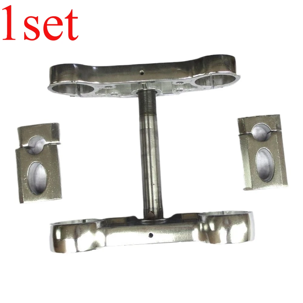 1set Off road vehicle Gaosai motorcycle inverted shock absorber steering gear upper and lower connecting plate pressure block