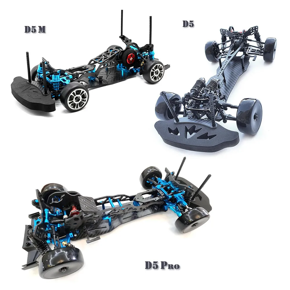 3 wyścigi Sakura D5 D5S 4WD 1:10 RC rama z włókna węglowego samochodu DIY szybki Model wyścigowy zdalnie sterowany Super napęd tylny Drift