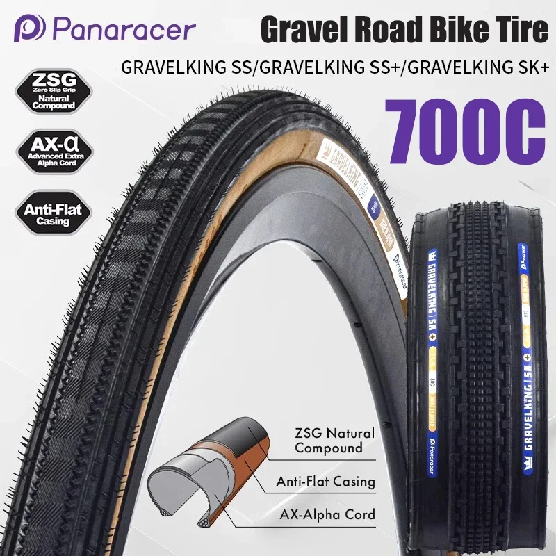 Panaracer 700x28C 700x30C Gravel Road Bike Tire GravelKing SS KS Off-road Bicycle Folding TLR Tubleless/Tube Tire