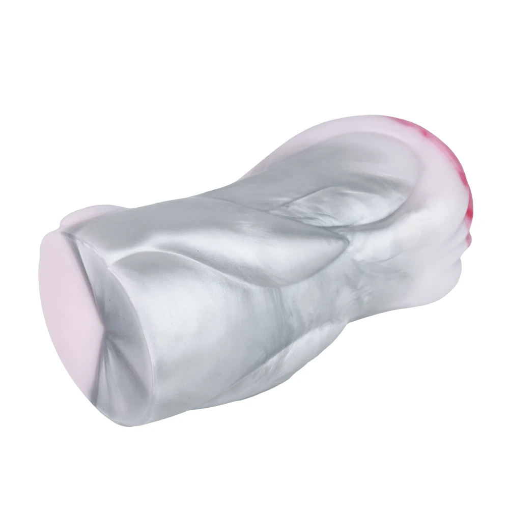 GEEBA Dual Channel Male Stroker Soft Silicone Realistic Male Masturbator Cup Manual Pocket Pussy Adult Onahole Sex Toys For Men 3