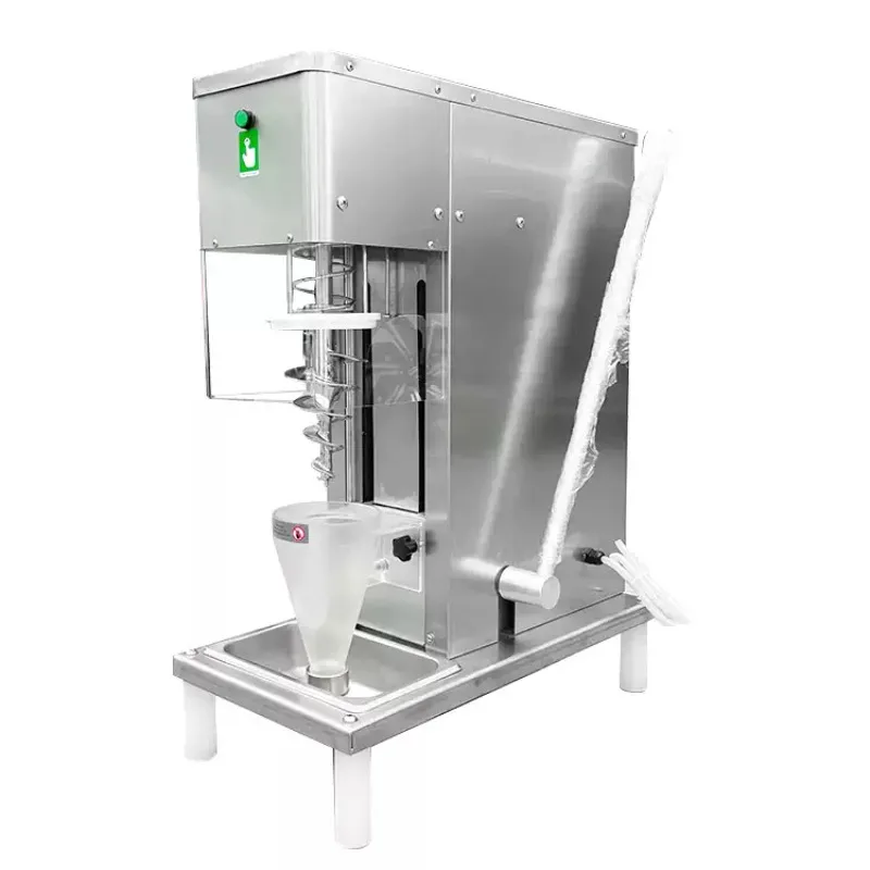 Manual Stainless Steel Ice Cream Mixer, Chocolate Strawberry Frozen Yogurt Making Machine for Business