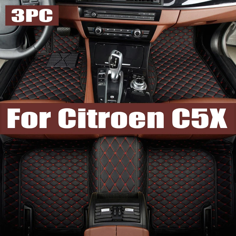 

TPE Custom Car Floor Mats For Citroen C5X 2021 2022 2023 2024 Waterproof Carpet Auto Interior trunk mat