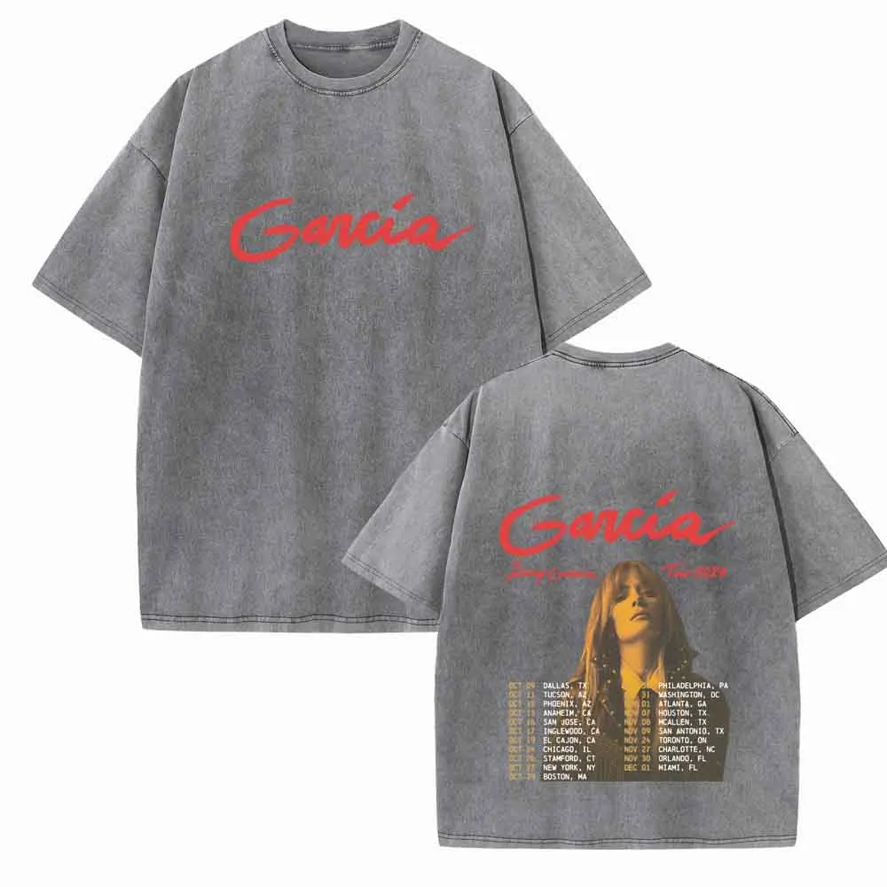 Kany Garcia Tour 2024 Shirts Vintage Harajuku Summer  Unisex O-Neck Short Regular  Sleeve Cotton T-Shirts Printing