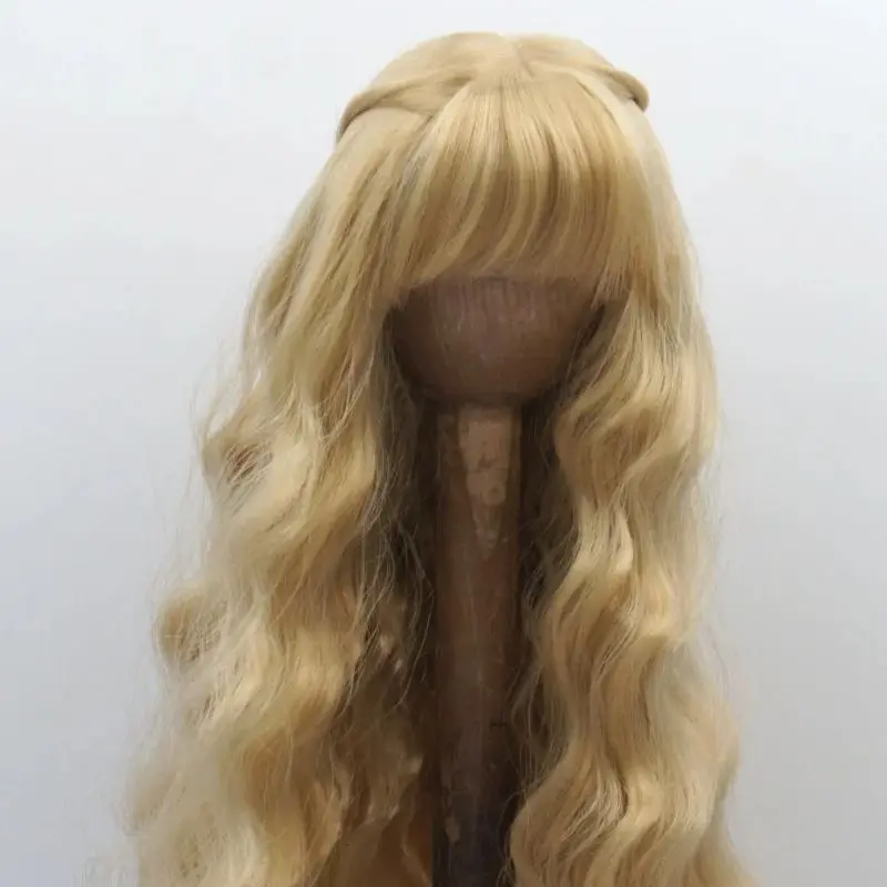 JD855 신소재 BJD 롱 웨이브 가발 탑 스킨 테크닉 OB11YOSD MSD SD Blythe DOD 헤어 1/8 1/6 1/4 1/3 인형 액세서리