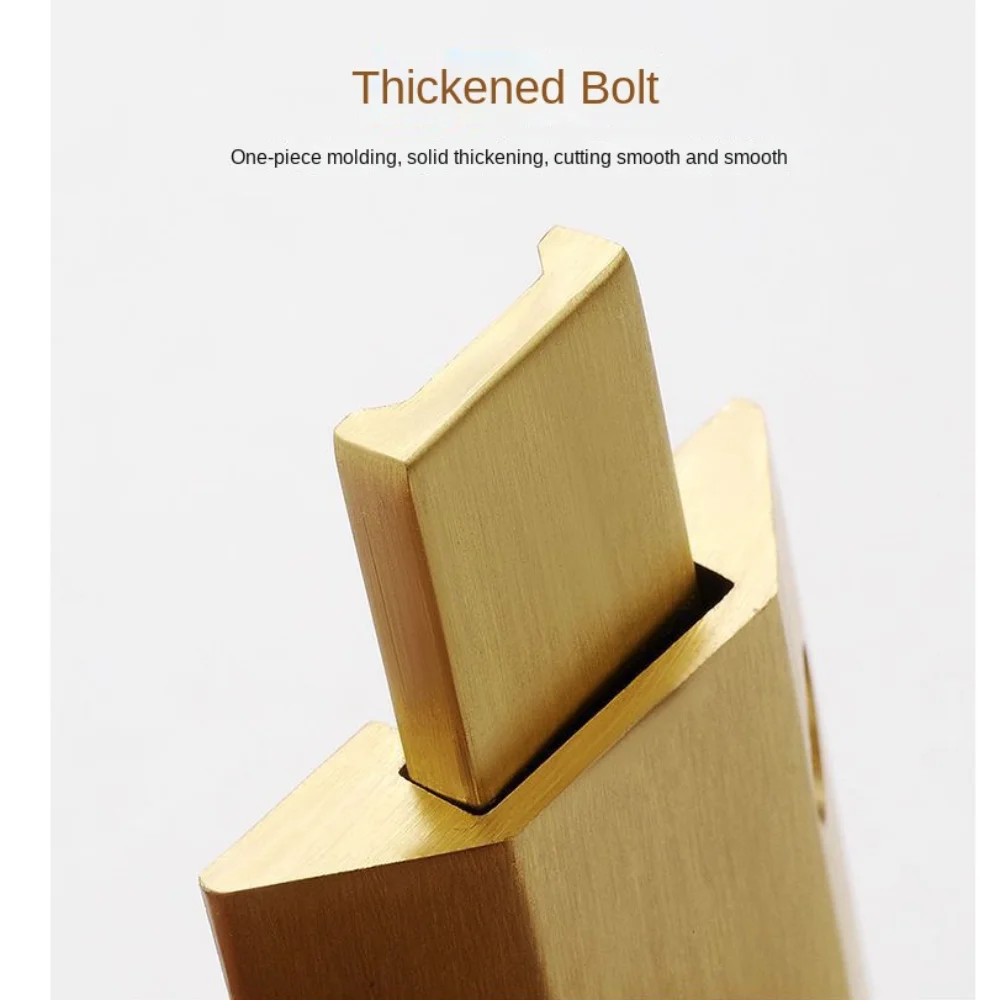 الحديثة مع مسامير مزلاج الباب تلميع تصفيح A-نوع قفل الباب الصلبة انزلاق البراغي سميكة قفل الباب الباب #3